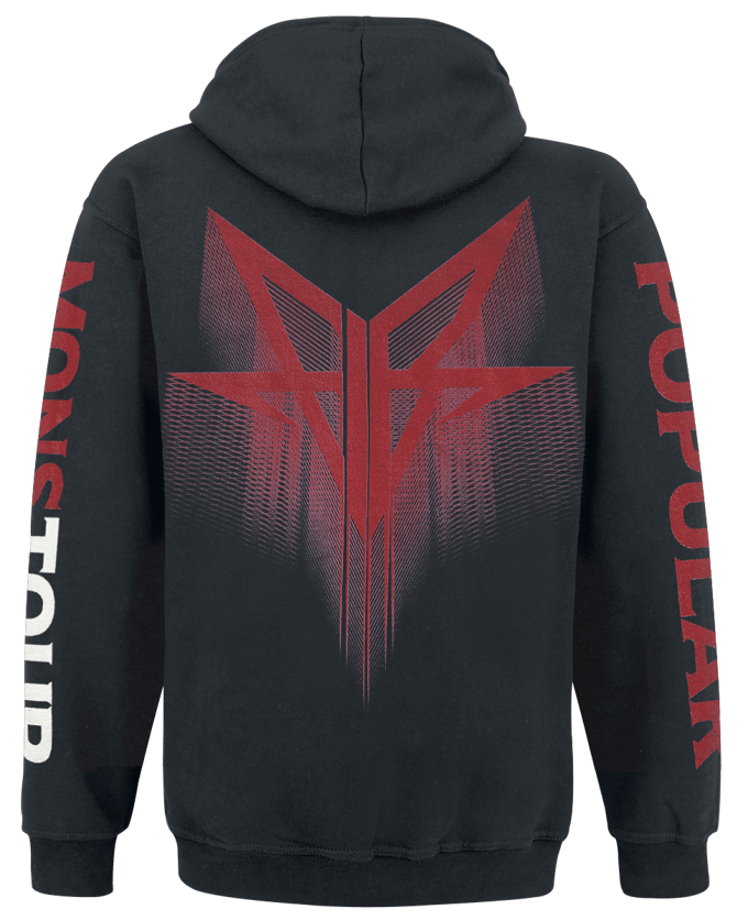 Falling In Reverse Trui met capuchon - Popular - S tot 4XL - voor Mannen - zwart