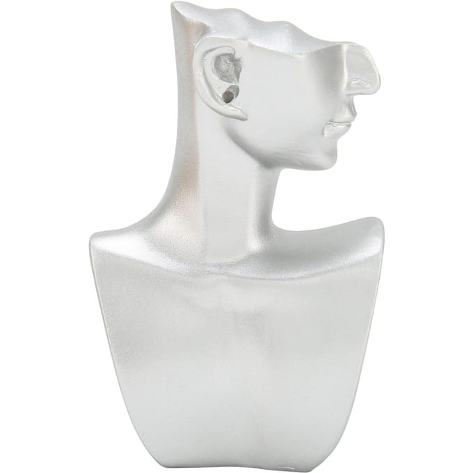 Mannequin oorbellen displaystandaard hars mannequin oorbellen organizer zilver voor hangers ringen S zilver gray