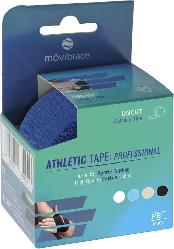 Mövibrace - Sporttape - Niet-Elastisch - Stevige Fixatie - Blauw
