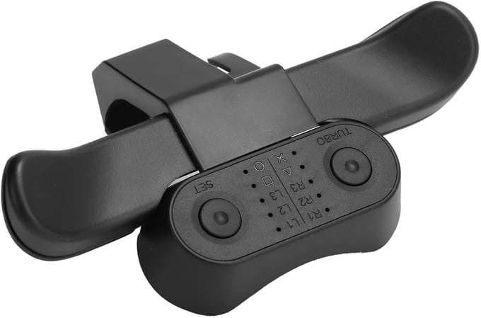 By shayne - PS4 Controller Paddles - Duurzame Back Button Attachment - Burst Functie - Zwart - Controller Accessoires - Geschikt voor PS4 - PS4...