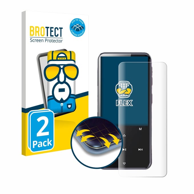 BROTECT - Screenprotector voor AGPtek M3 - Folie Beschermfolie transparant volledig dekking - 2 Stuks