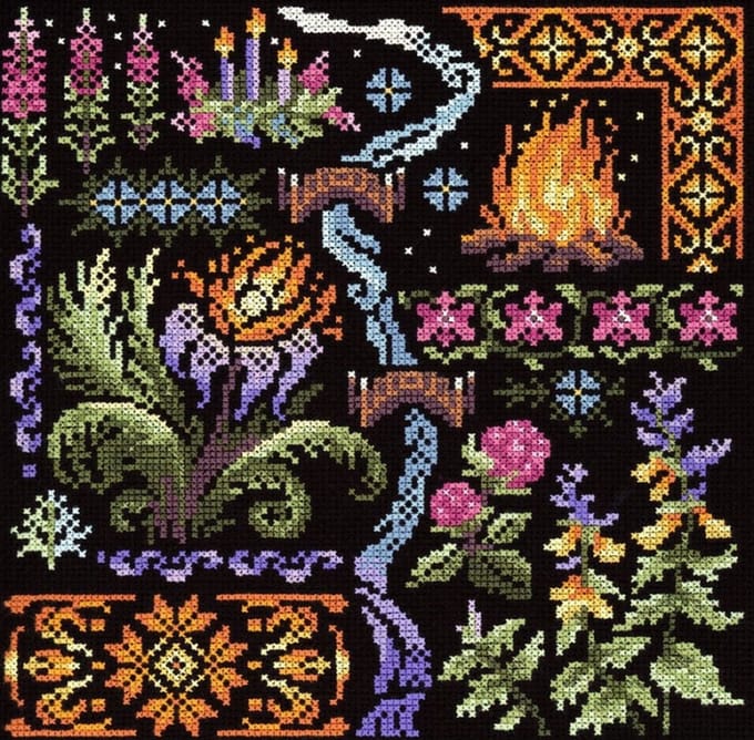 Borduurpakket - Sampler: Night - Nacht - MP-STUDIA