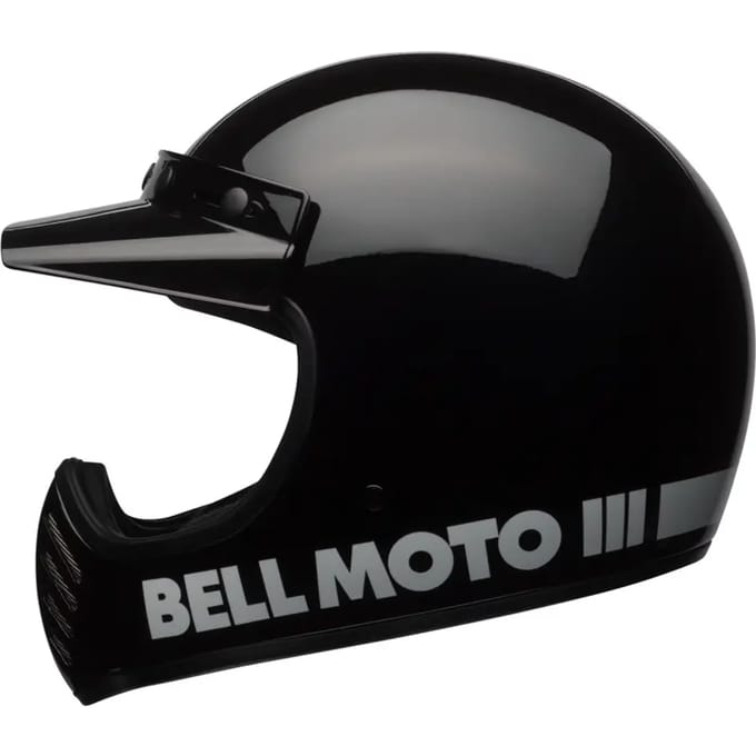 Bell Moto-3 Classic Solid Gloss Zwart Integraalhelm - Helm