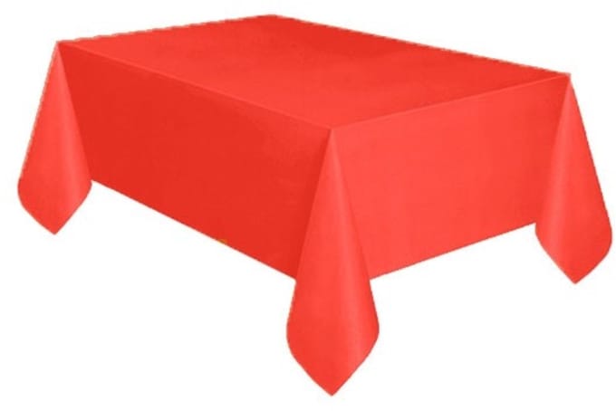 Tafelkleed – Plastic – Rood - XL