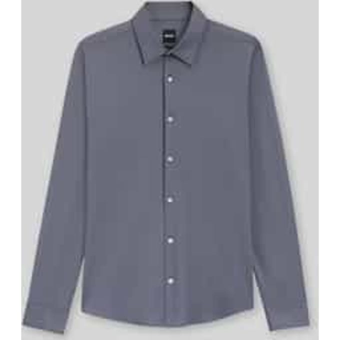 Slim fit zakelijk overhemd met Kentkraag Model 'ROAN'