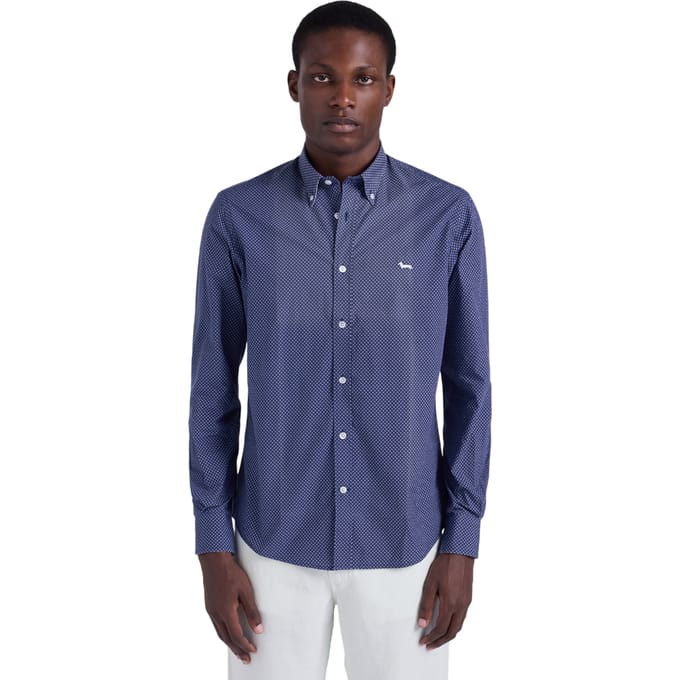 Harmont & Blaine Blauwe hemden