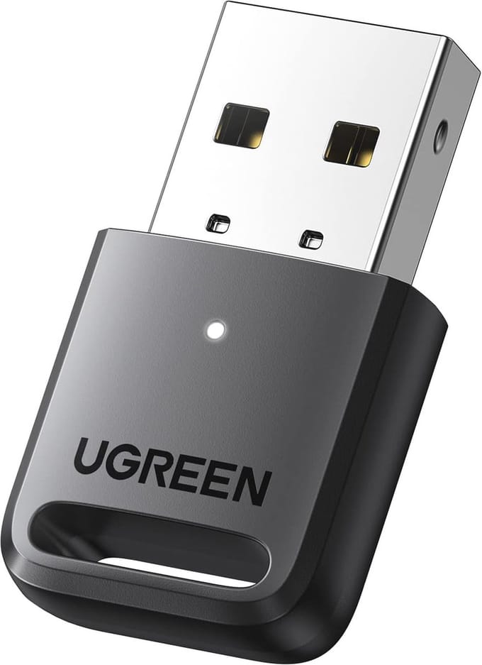 Bluetooth 5.0 USB Dongle voor PC - Lage Latentie, 20M Bereik, Compatibel met Game Controllers en Headsets