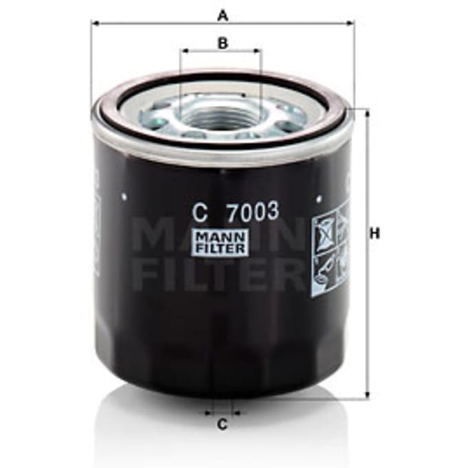 Oliefilter MANN-FILTER C 7003