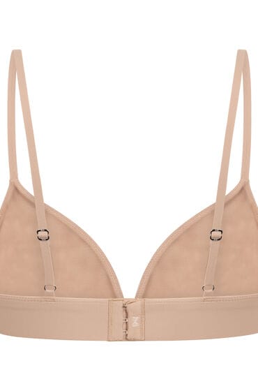 Hunkemöller Dames Lingerie Triangel bralette Smooth - Beige - maat M