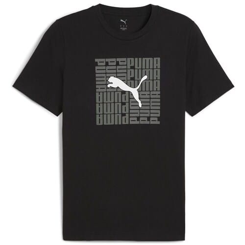 Puma Graphic Box T-shirt Met Korte Mouwen Zwart S Man