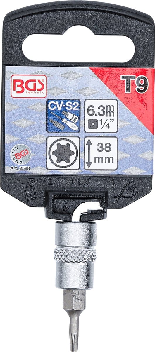 BGS Dopsleutelbit 1/4 Torx T9