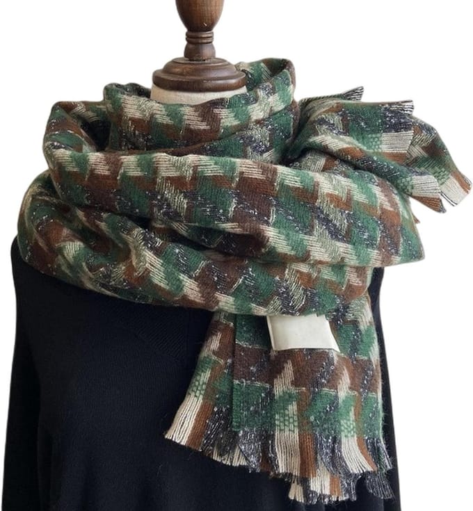 Dames Sjaal - Winter Sjaal - Warm Blijven - Dubbel Warm - Lange Sjaal - Plaid
