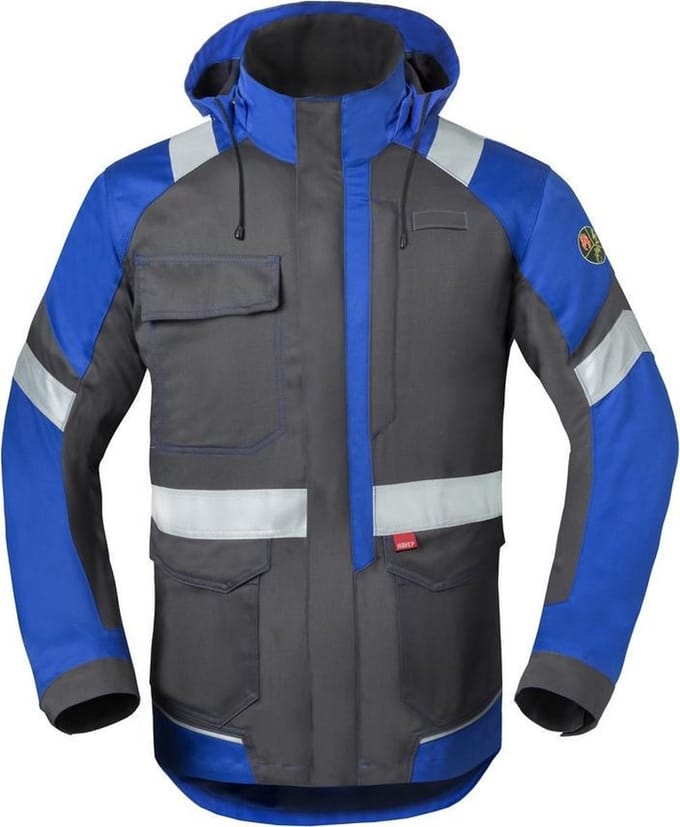 Havep 50188 Parka Charcoal Grijs/Korenblauw maat L