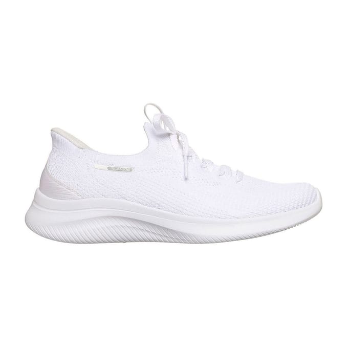 Skechers Ultra Flex 4.0 Textiel Dames Witte Standaard Sneakers