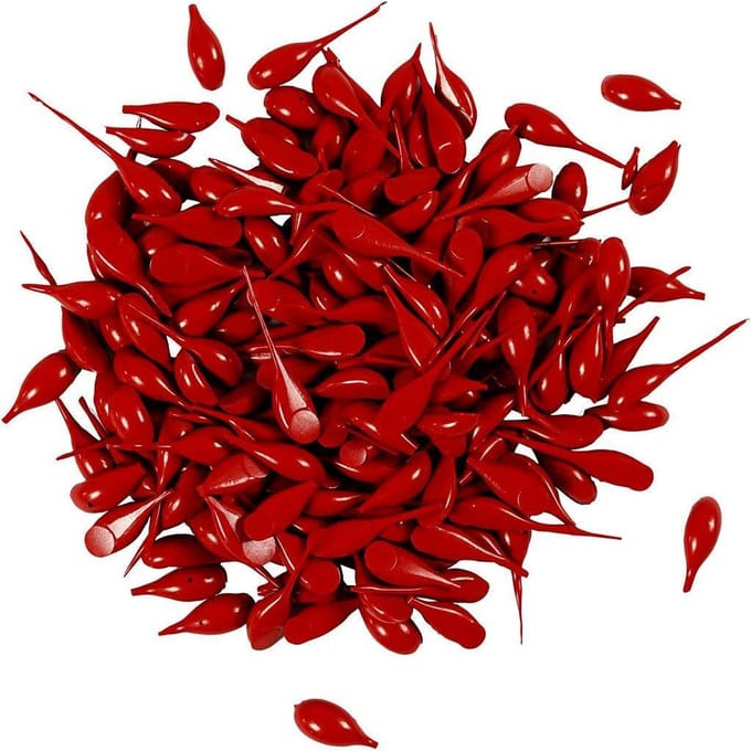 Kaarsenverf, donkerrood, 10 gr/ 1 doos