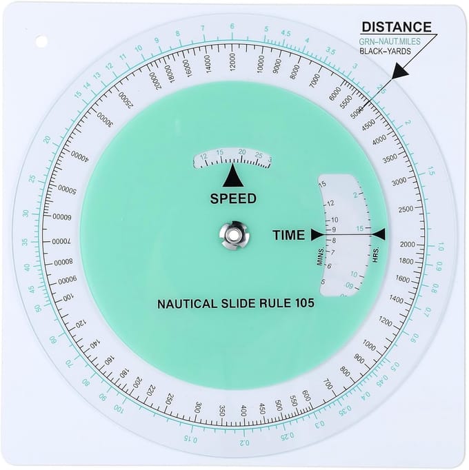 Nautische Glijregel - Plotter Gradenboog - Zeekaart Plotten - Precisie Hulpmiddel - 7.8 Inch Diameter