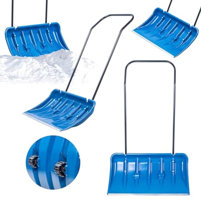 Brede Sneeuwschuiver met Wielen en Aluminium Profielrand