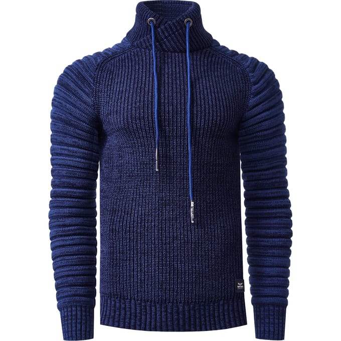 Biker Chunky trui met hoge kraag