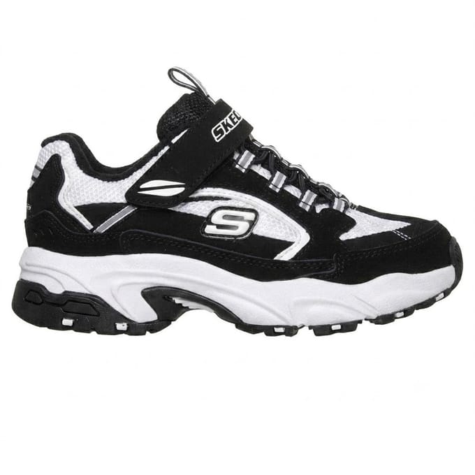 Skechers Lage sneakers voor kinderen (Zwart, Wit)