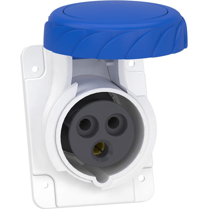 Schneider Electric PratiKa IP67 16A Hoekpaneelstopcontact - PKF16F723