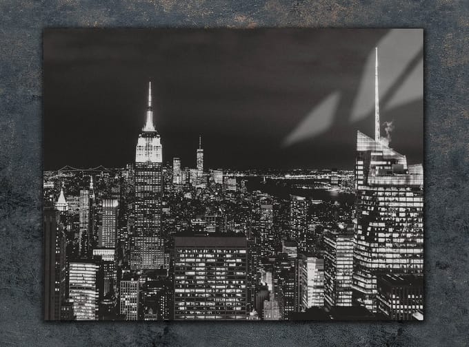 TMK ArtDeko - Snijplank - Glas - 30x22 cm - Stadsontwerp