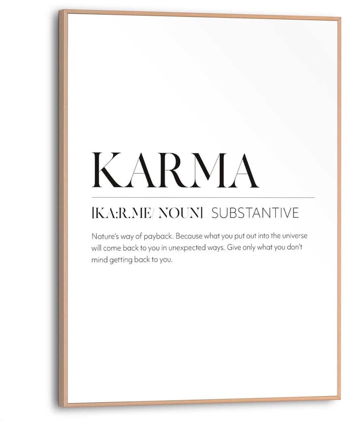 Schilderij Karma - 40 x 30 - Hout - REINDERS