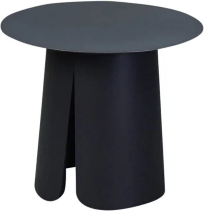 Barolo bijzettafel 45cm rond H39cm aluminium antraciet
