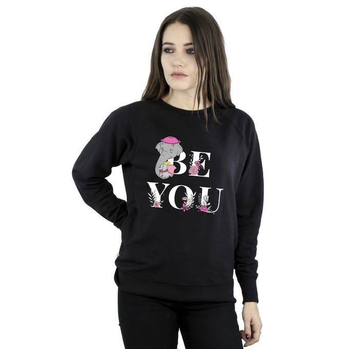 Disney Dames/Dames Dumbo Be You Sweatshirt (Zwart)