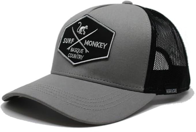 Surf Monkey - Trucker Cap - 5 Panel - One Size - Organisch Cotton - Leiding