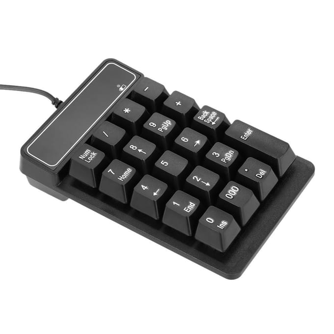 Hoogwaardig mechanisch USB bedraad numeriek toetsenbord voor pc-notebook