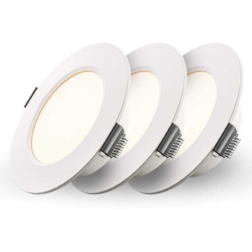 HOFTRONIC Set van 3 Georgia LED Inbouwspots - 3W 300lm - Rond - 2700K - 91mm - IP20 - Wit