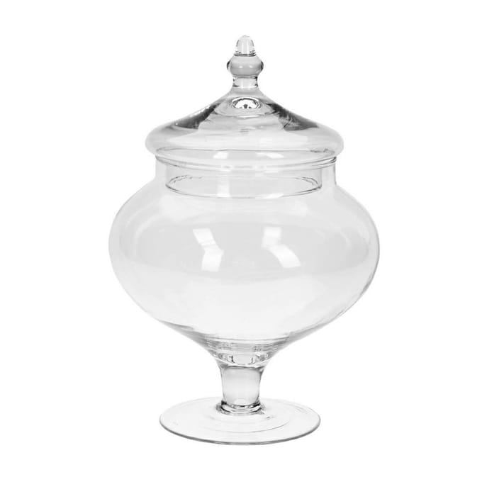 Bocal en Verre sur Pied pour Biscuits 2L