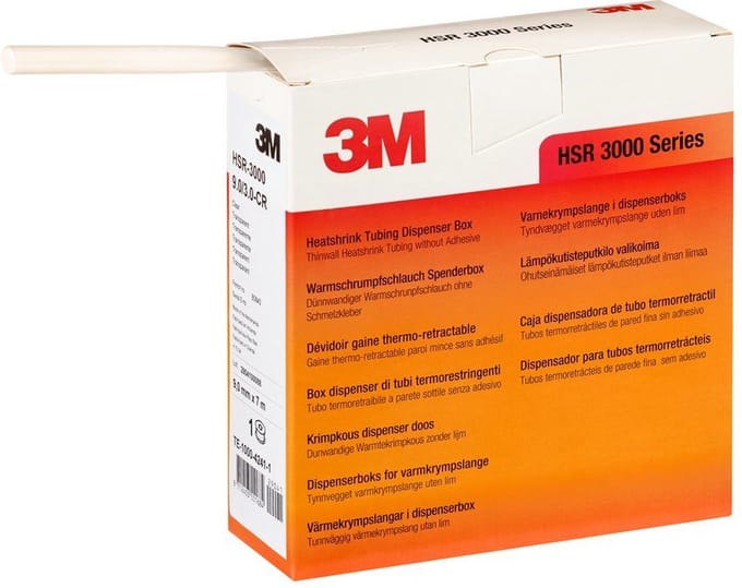 3M™ krimpkous dunwandig Ø9/3mm (3:1) 7 meter kleurloos - per 3 stuks (7000099171)