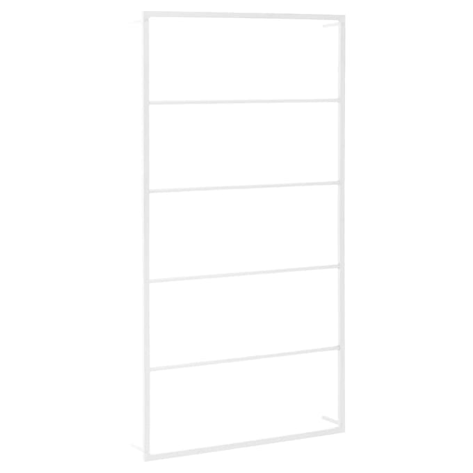 vidaXL - Handdoekenrek - wit - 60x10x116 - cm - staal