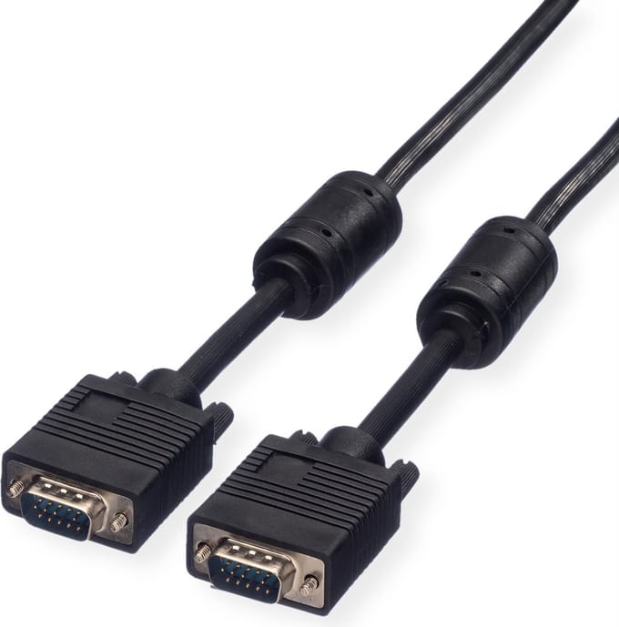 ROLINE SVGA kabel HD15 M/M met ferrietkern, 3 m