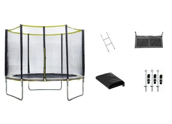 Plooibare trampoline 305cm met veiligheidsnet Trampolines Opbouw trampolines