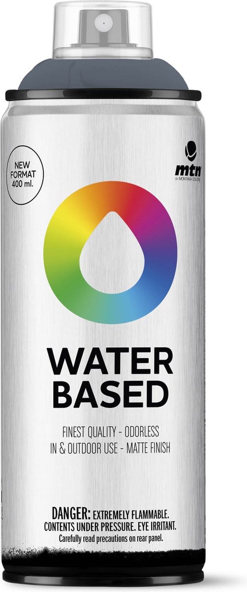 MTN Water Based Spuitbus - verf op waterbasis - RV-263 Sputnik Grey - 400ml