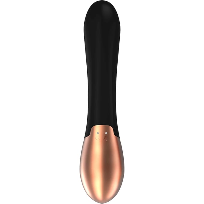 Elegance Exquisite Oplaadbare G Spot Vibrator met Verwarmingsfunctie - Zwart