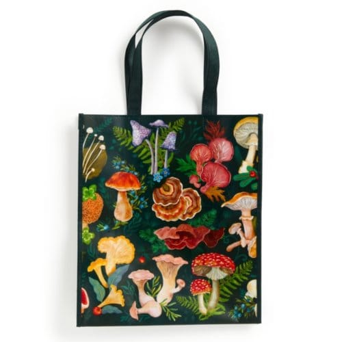 World Of Mushrooms Reusable Shopping Bag - Galison