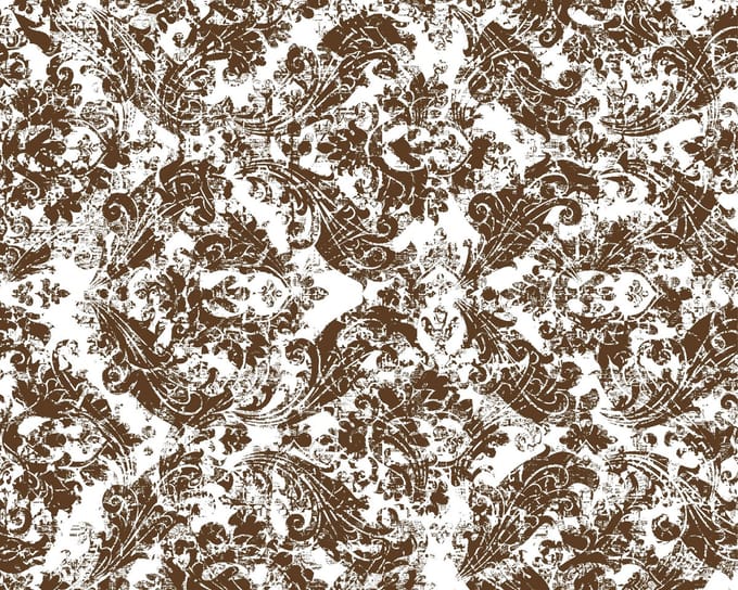 Vinyl | Vloerkleed vinyl | Barok brons | 95x145 cm