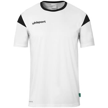 Uhlsport Squad 27 Shirt Korte Mouw Heren - Wit / Zwart | Maat: M