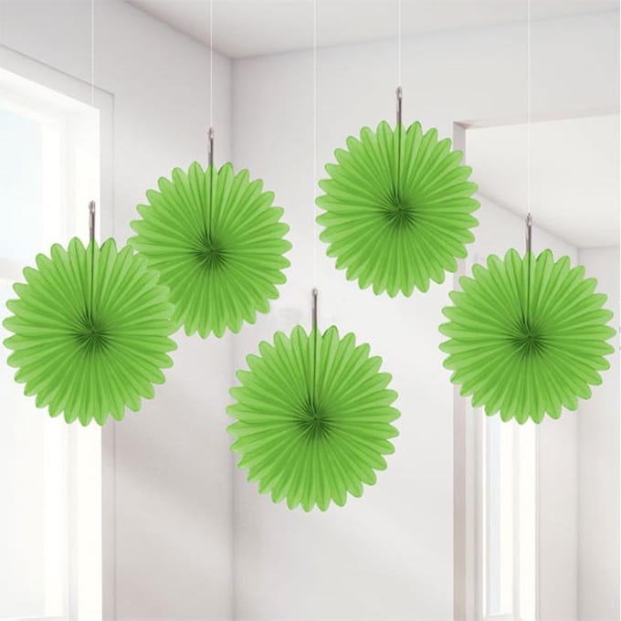 RIETHMULLER - Hangende decoratie groene rozetten