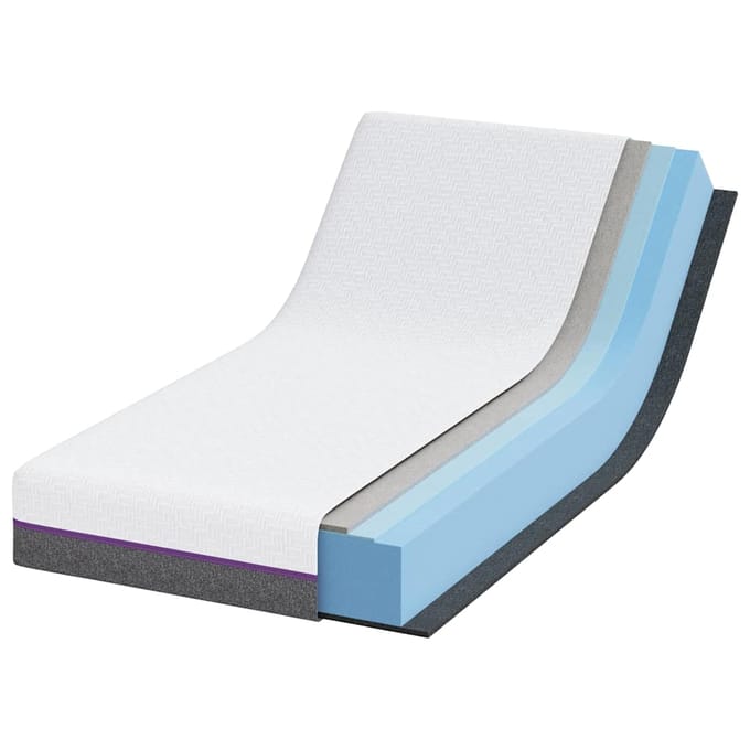 vidaXL - Traagschuimmatras - Medium - 80 - x - 160 - cm - Wit - en - Grijs