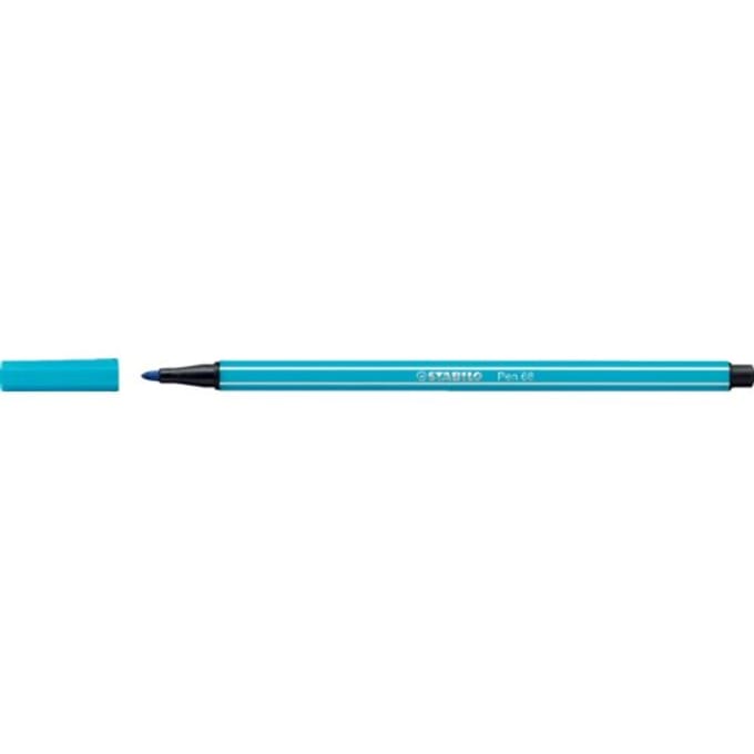 STABILO Pen 68 - Premium Viltstift - Licht Blauw - per stuk