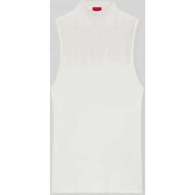 Slim fit top van viscosemix model 'Sieffy'
