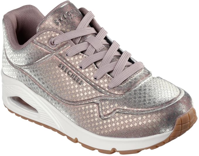 Skechers Dames Street UNO Disco Nite Sneakers 177162 RSGD Roségoud