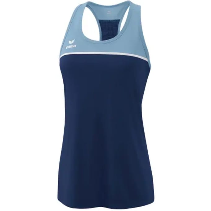 Erima Change Tanktop Dames - New Navy / Faded Denim / Wit | Maat: 36