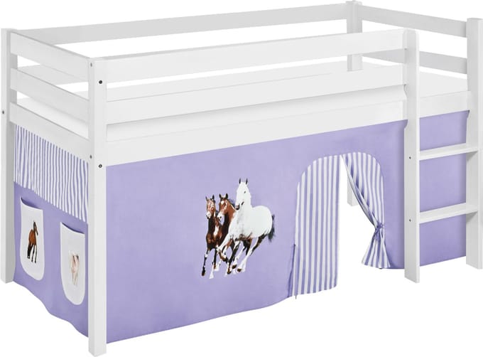 Halfhoogslaper Paard Lila met tent