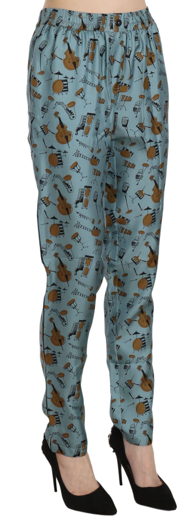 Dolce Gabbana Muziekinstrumentenprint Broek