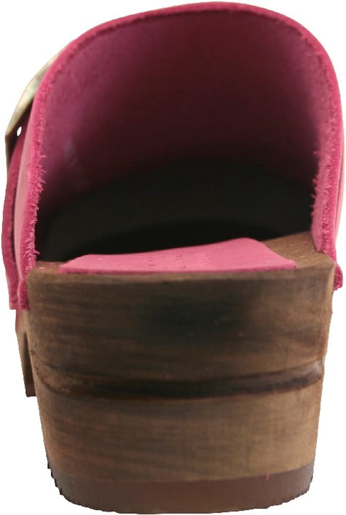 Sanita Clogs Dames Sandalen Wood-Urban Open Fuchsia